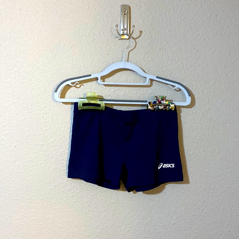 asics navy volleyball spandex
